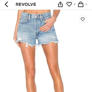SOLD NWT Agolde Parker Vintage Cut Off Denim Short size 29
